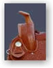 Front with Leather Edge